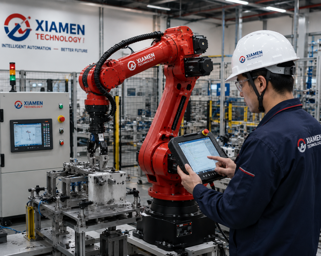 What Is an Industrial Robot? Complete Guide for Modern Manufacturing Industrial robots performing welding and food packaging applications across industries.